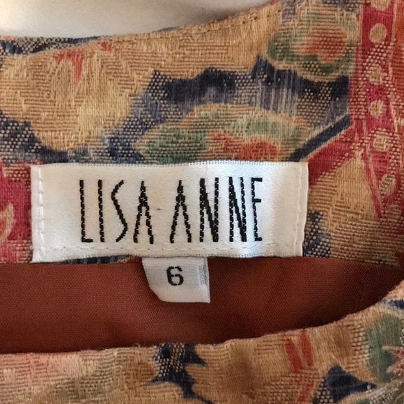 Lisa Anne women’s dress size 6 multi colored silk - Picture 5 of 5